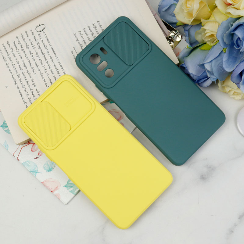 قاب سیلیکونی محافظ لنزدار کشویی Xiaomi Poco F3