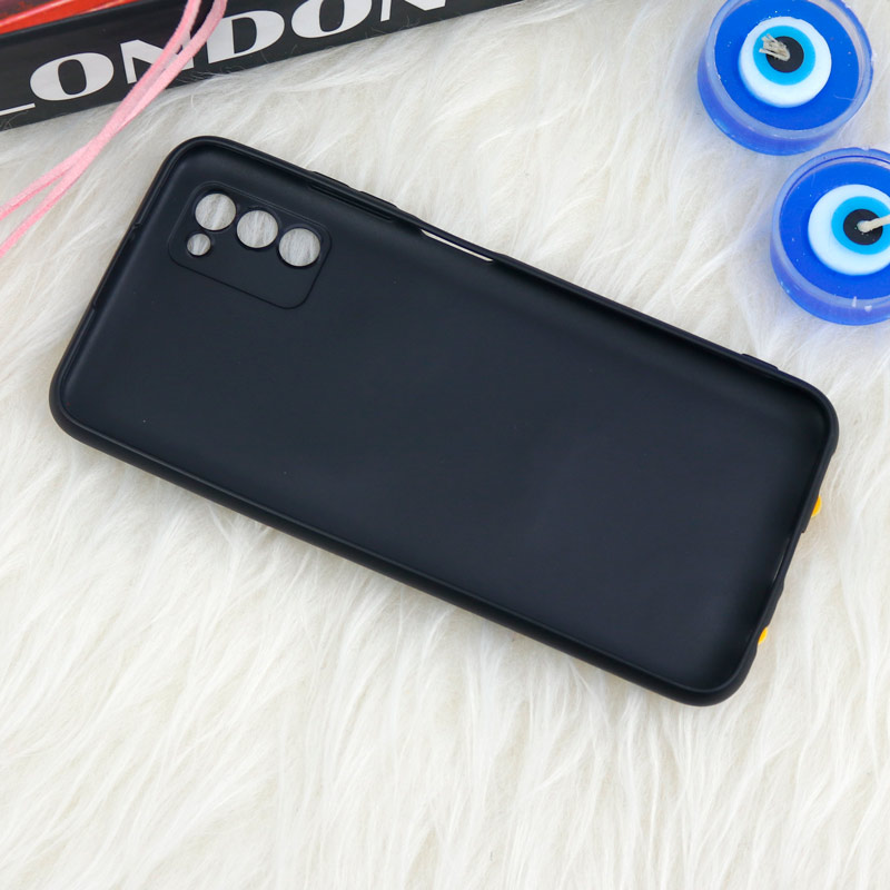 قاب سیلیکونی اردک مشکی محافظ لنزدار Samsung Galaxy A03s / A02s