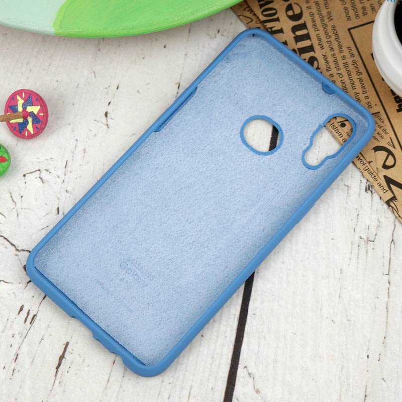 قاب سیلیکونی اصلی زیر بسته Samsung A10s آبی