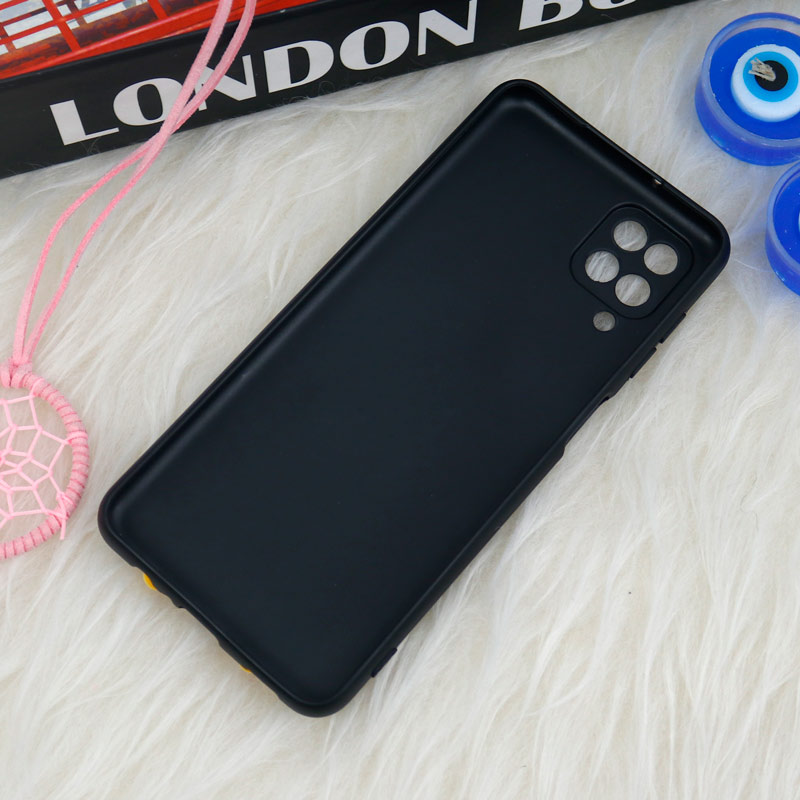 قاب سیلیکونی اردک مشکی محافظ لنزدار Samsung Galaxy A12