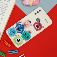 قاب سیلیکونی سفید محافظ لنزدار طرح دیزنی پسرانه سامسونگ A10s