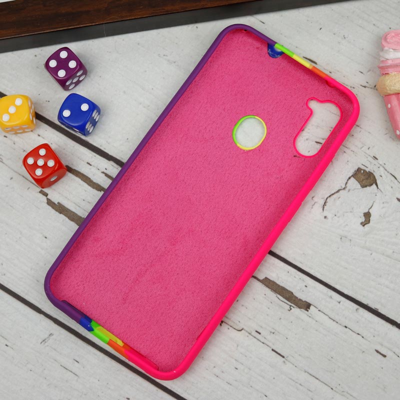 قاب سیلیکونی اورجینال رنگین کمانی Samsung Galaxy A11