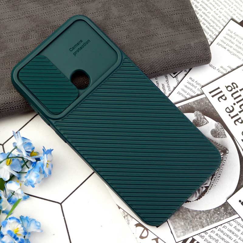 قاب سیلیکونی کبریتی محافظ لنزدار کشویی Samsung Galaxy A11