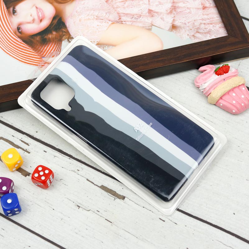 قاب سیلیکونی اورجینال رنگین کمانی Samsung Galaxy A12