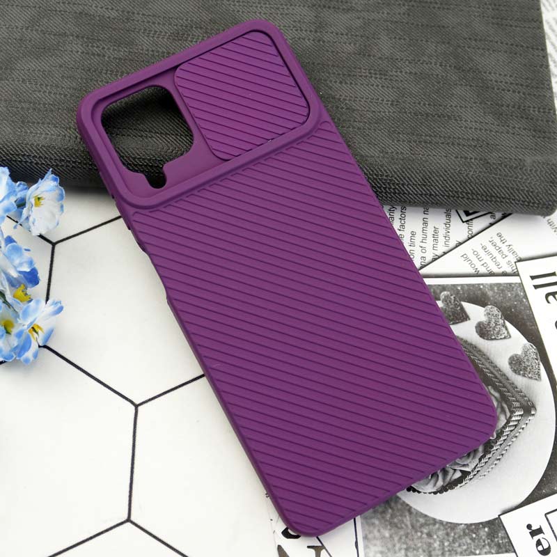 قاب سیلیکونی کبریتی محافظ لنزدار کشویی Samsung Galaxy A12