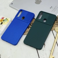 قاب سیلیکونی کبریتی محافظ لنزدار کشویی Samsung Galaxy A20s