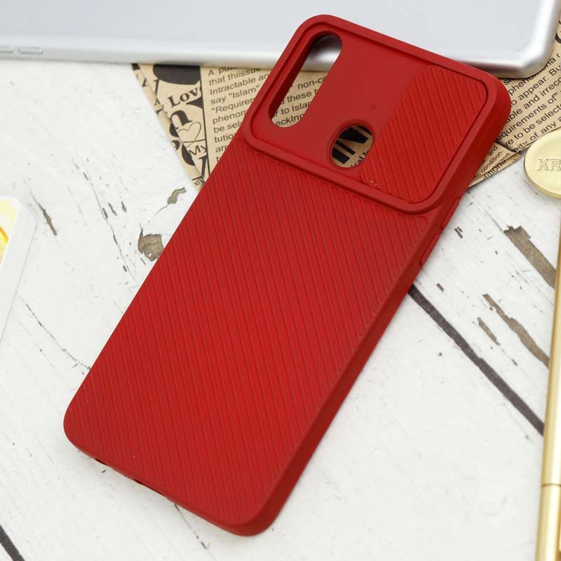 قاب سیلیکونی کبریتی محافظ لنزدار کشویی Samsung Galaxy A20s