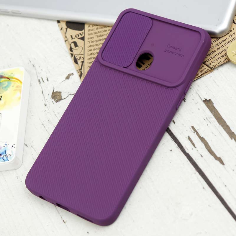 قاب سیلیکونی کبریتی محافظ لنزدار کشویی Samsung Galaxy A20s