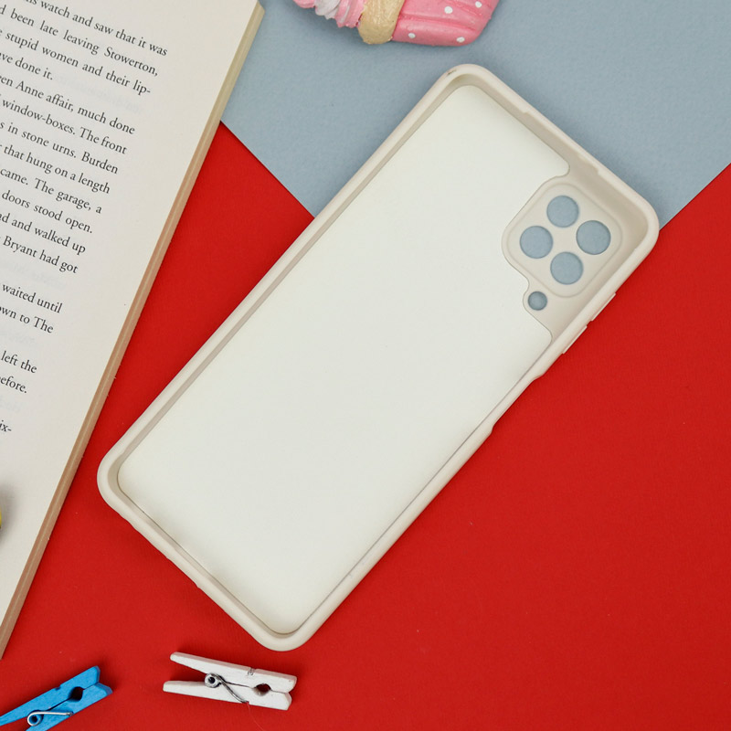 قاب سیلیکونی سفید محافظ لنزدار طرح دیزنی دخترانه سامسونگ A22 4G