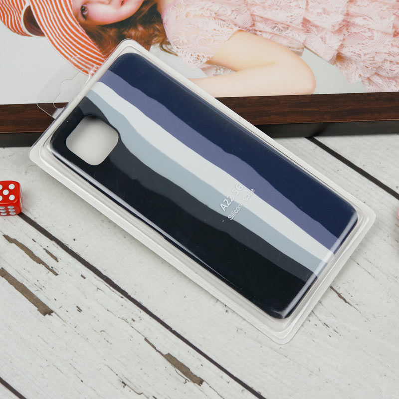 قاب سیلیکونی اورجینال رنگین کمانی Samsung Galaxy A22 5G