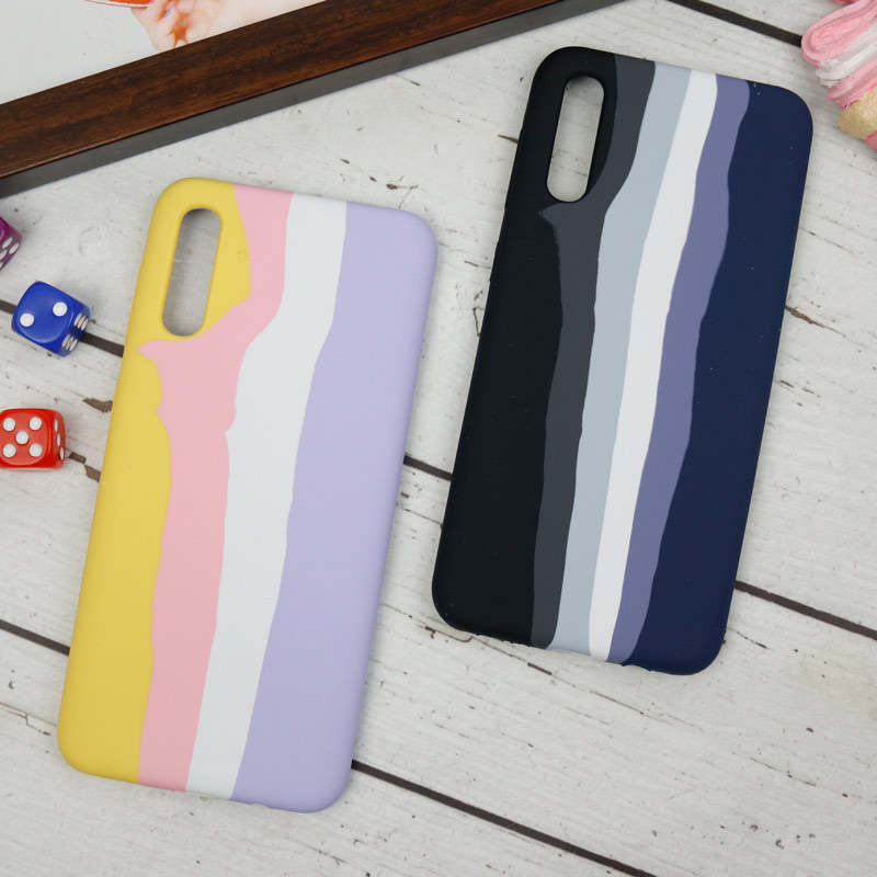 قاب سیلیکونی اورجینال رنگین کمانی Samsung Galaxy A30s / A50s