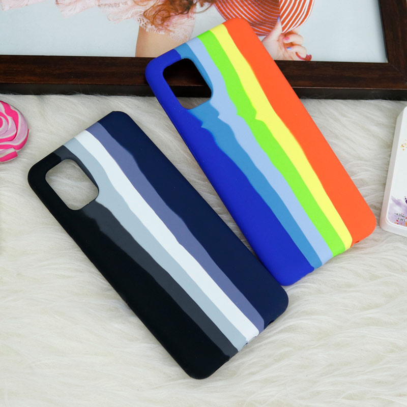 قاب سیلیکونی اورجینال رنگین کمانی Samsung Galaxy A31