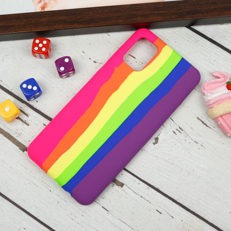 قاب سیلیکونی اورجینال رنگین کمانی Samsung Galaxy A31