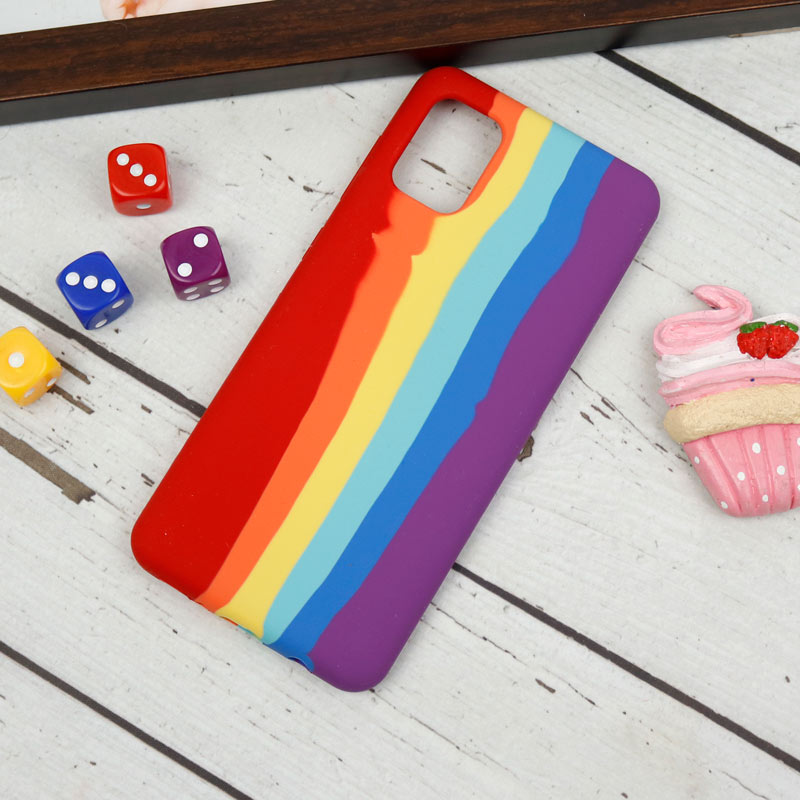 قاب سیلیکونی اورجینال رنگین کمانی Samsung Galaxy A31