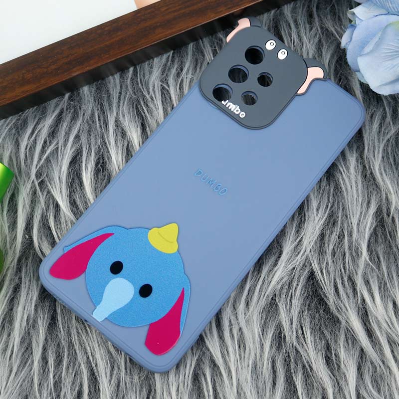 قاب سیلیکونی عروسکی محافظ لنزدار طرح Dumbo سامسونگ Samsung A32 4G