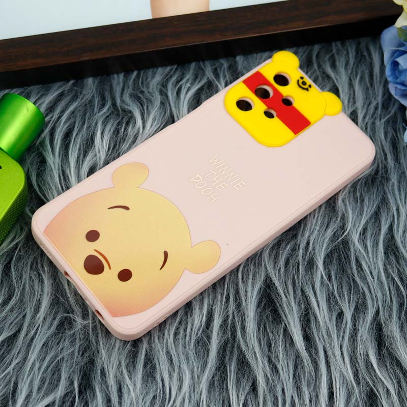 قاب سیلیکونی عروسکی محافظ لنزدار طرح Pooh سامسونگ Samsung A32 5G