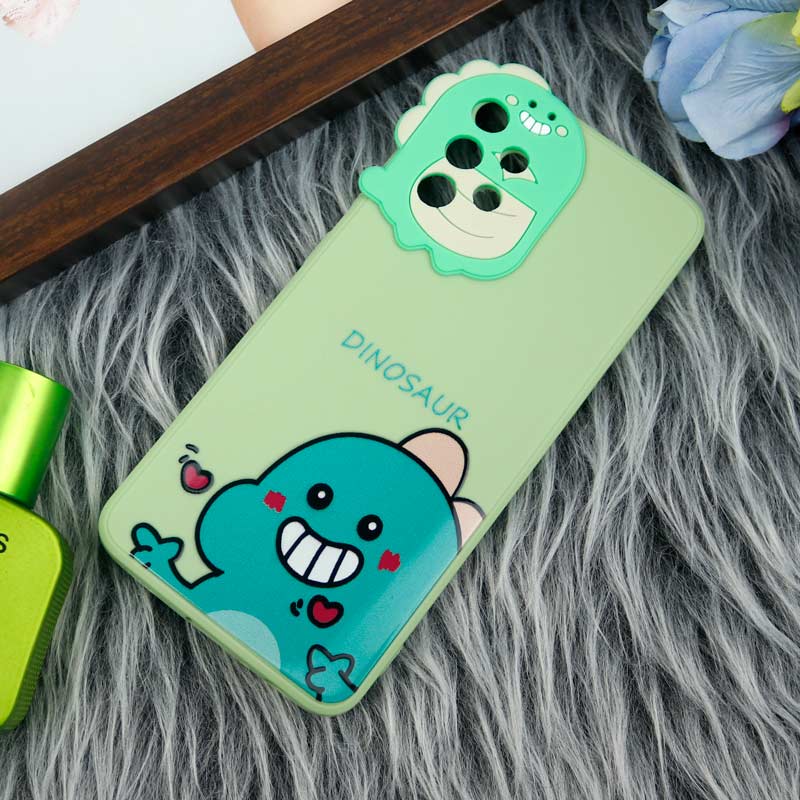 قاب سیلیکونی عروسکی محافظ لنزدار طرح Dinosaur سامسونگ Samsung A32 4G