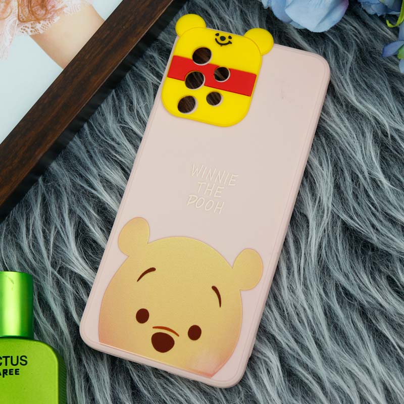 قاب سیلیکونی عروسکی محافظ لنزدار طرح Pooh سامسونگ Samsung A32 4G