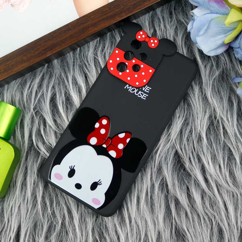 قاب سیلیکونی عروسکی محافظ لنزدار طرح Minnie Mouse سامسونگ Samsung A32 4G