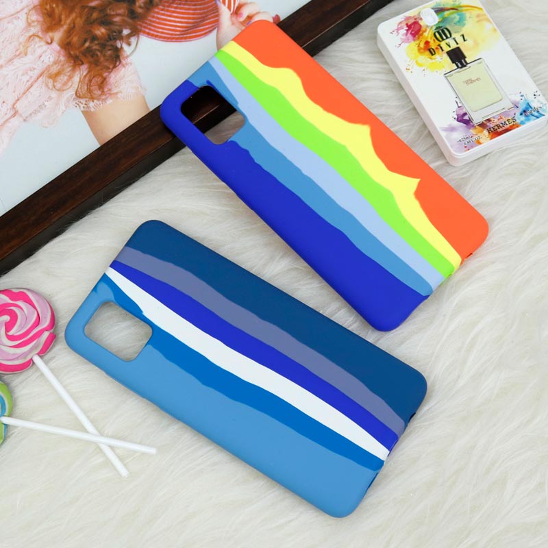 قاب سیلیکونی اورجینال رنگین کمانی Samsung Galaxy A51