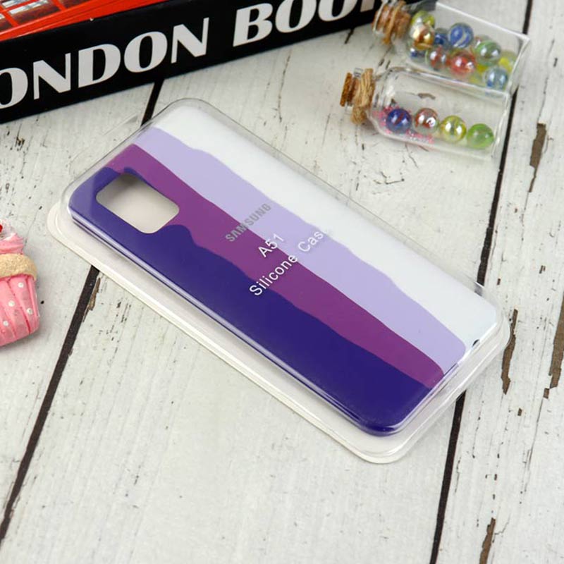 قاب سیلیکونی اورجینال رنگین کمانی Samsung Galaxy A51