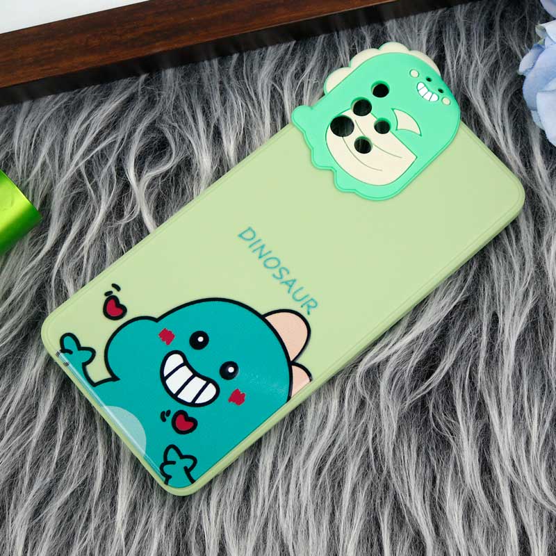 قاب سیلیکونی عروسکی محافظ لنزدار طرح Dinosaur سامسونگ Samsung A51