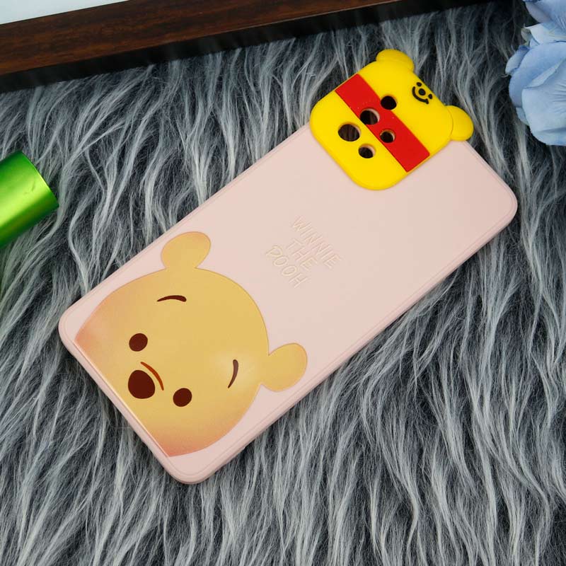 قاب سیلیکونی عروسکی محافظ لنزدار طرح Pooh سامسونگ Samsung A51