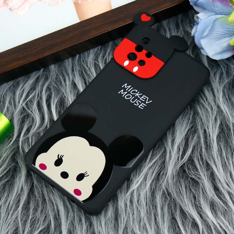 قاب سیلیکونی عروسکی محافظ لنزدار طرح Mickey Mouse سامسونگ Samsung A51