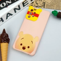 قاب سیلیکونی عروسکی محافظ لنزدار طرح Pooh سامسونگ Samsung Galaxy A52 / A52s