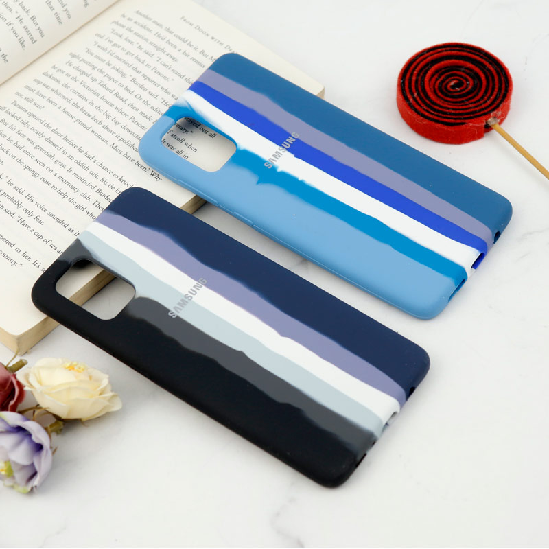 قاب سیلیکونی اورجینال رنگین کمانی Samsung Galaxy A71