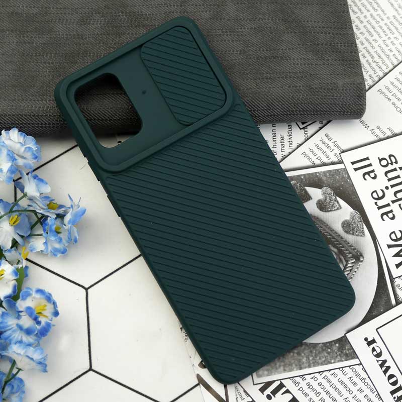 قاب سیلیکونی کبریتی محافظ لنزدار کشویی Samsung Galaxy A71
