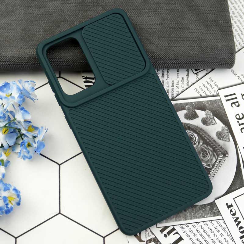 قاب سیلیکونی کبریتی محافظ لنزدار کشویی Samsung Galaxy A72