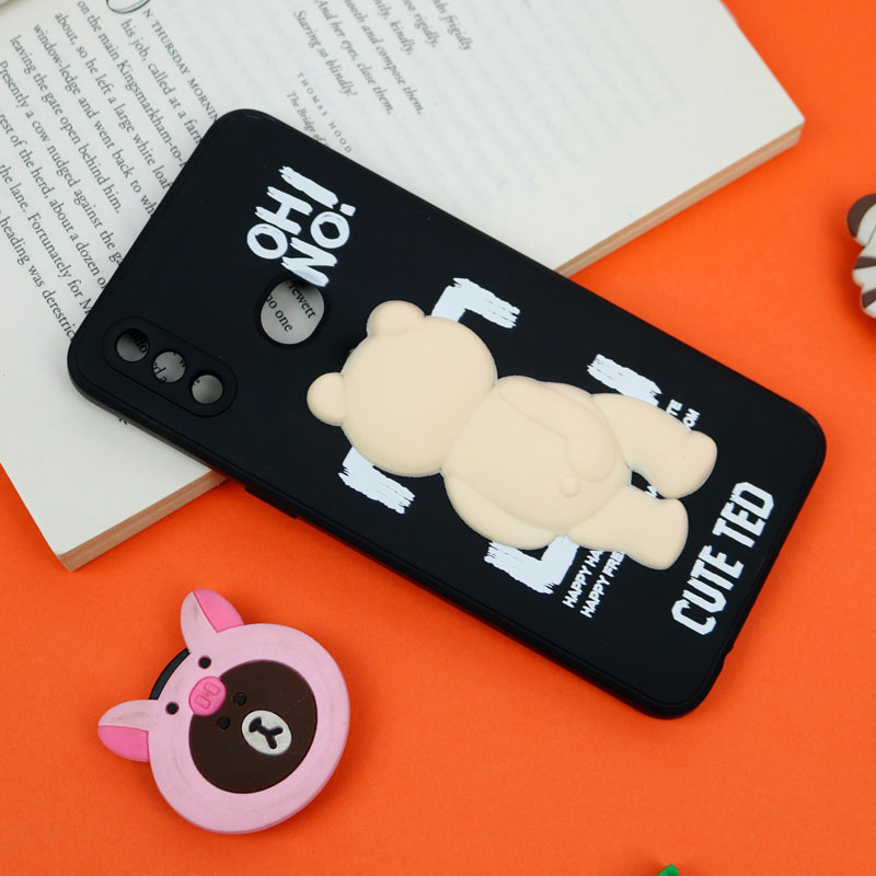 قاب سیلیکونی خرس TED محافظ لنزدار Samsung Galaxy A10s
