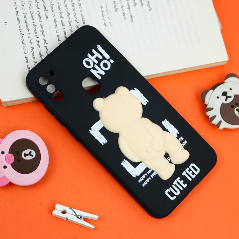 قاب سیلیکونی خرس TED محافظ لنزدار Samsung Galaxy A11