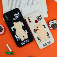 قاب سیلیکونی خرس TED محافظ لنزدار Samsung Galaxy A11