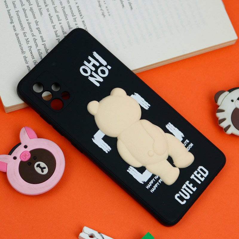 قاب سیلیکونی خرس TED محافظ لنزدار Samsung Galaxy A51