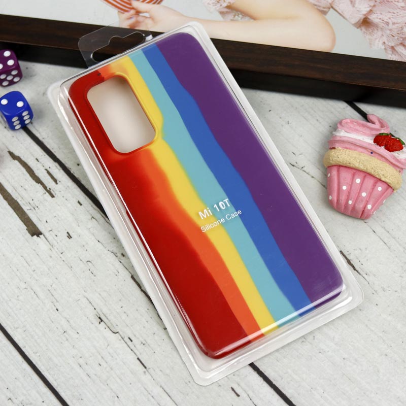 قاب سیلیکونی اورجینال رنگین کمانی Xiaomi Mi 10T / 10T Pro