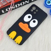 قاب سیلیکونی اردک مشکی محافظ لنزدار Xiaomi Mi 11 Lite