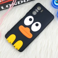 قاب سیلیکونی اردک مشکی محافظ لنزدار Xiaomi Poco F3