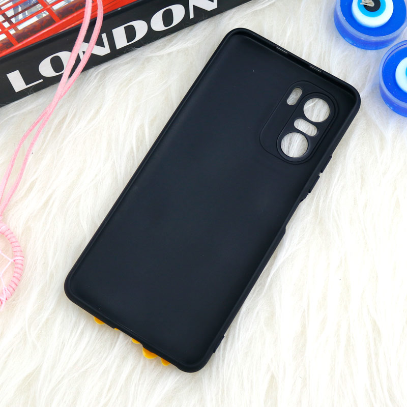 قاب سیلیکونی اردک مشکی محافظ لنزدار Xiaomi Poco F3