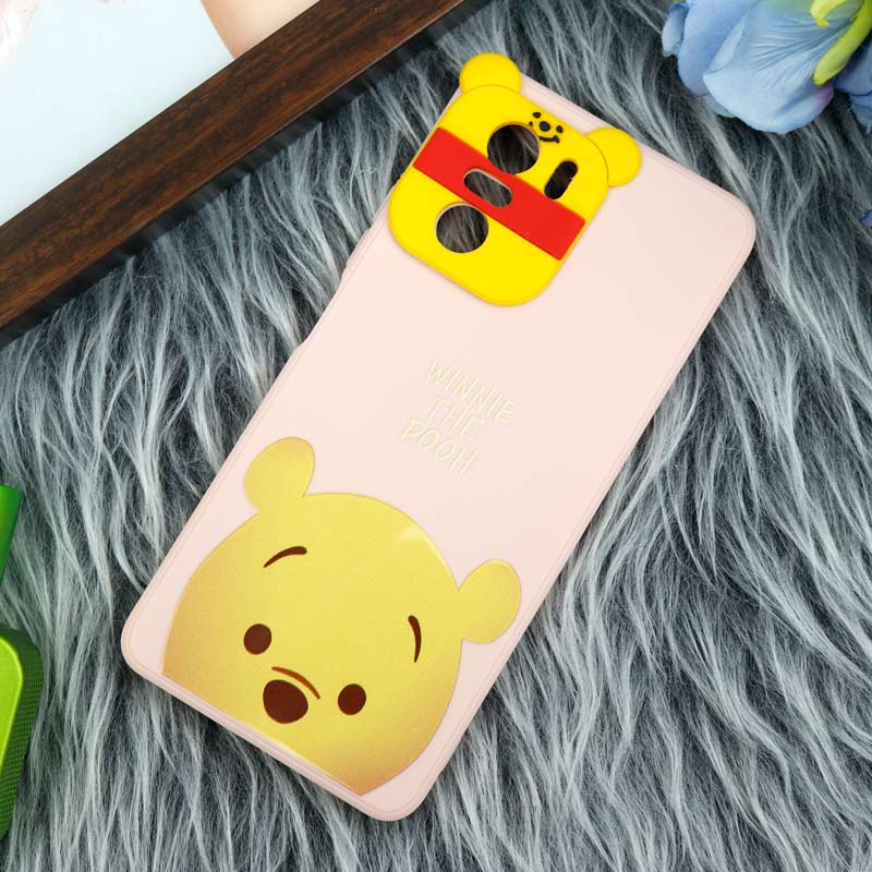 قاب سیلیکونی عروسکی محافظ لنزدار طرح Pooh شیائومی Xiaomi Poco F3