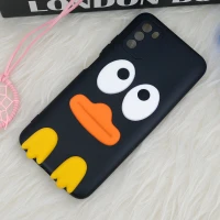 قاب سیلیکونی اردک مشکی محافظ لنزدار Xiaomi Poco M3
