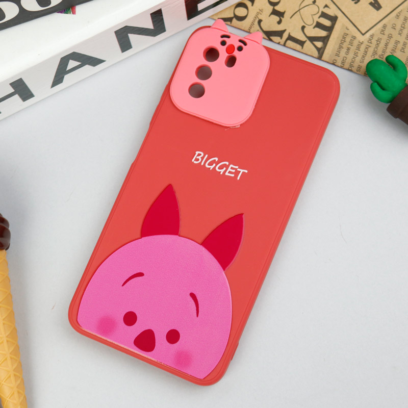 قاب سیلیکونی عروسکی محافظ لنزدار طرح Bigget شیائومی Xiaomi Poco M3