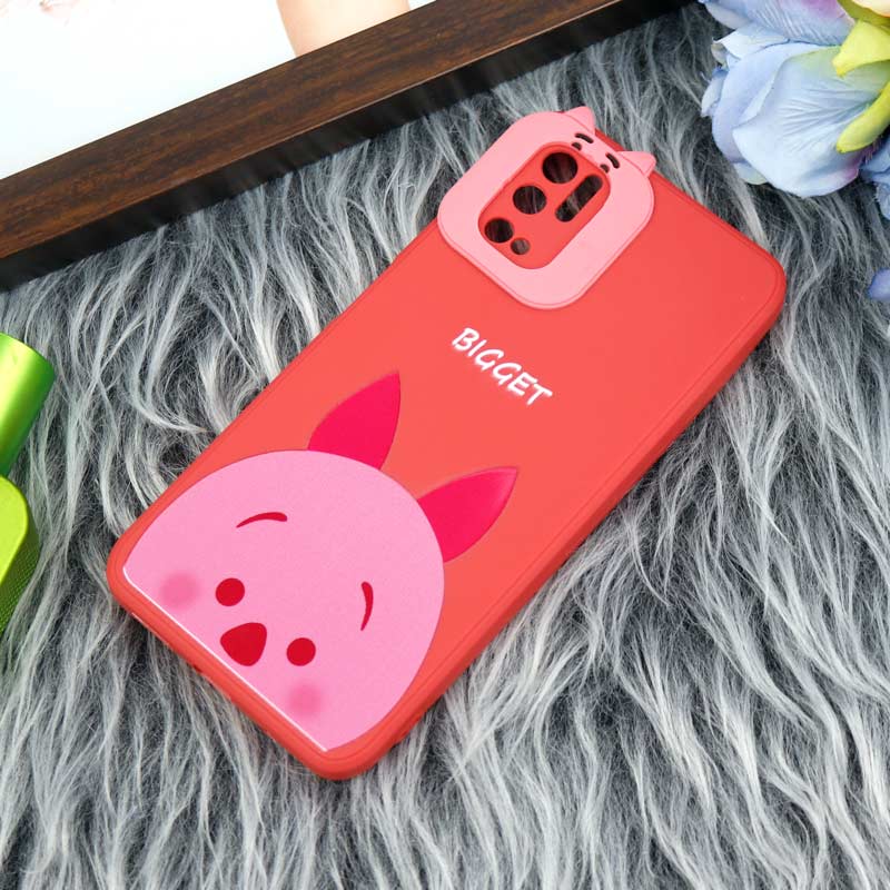 قاب سیلیکونی عروسکی محافظ لنزدار طرح Bigget شیائومی Xiaomi Poco M3 Pro