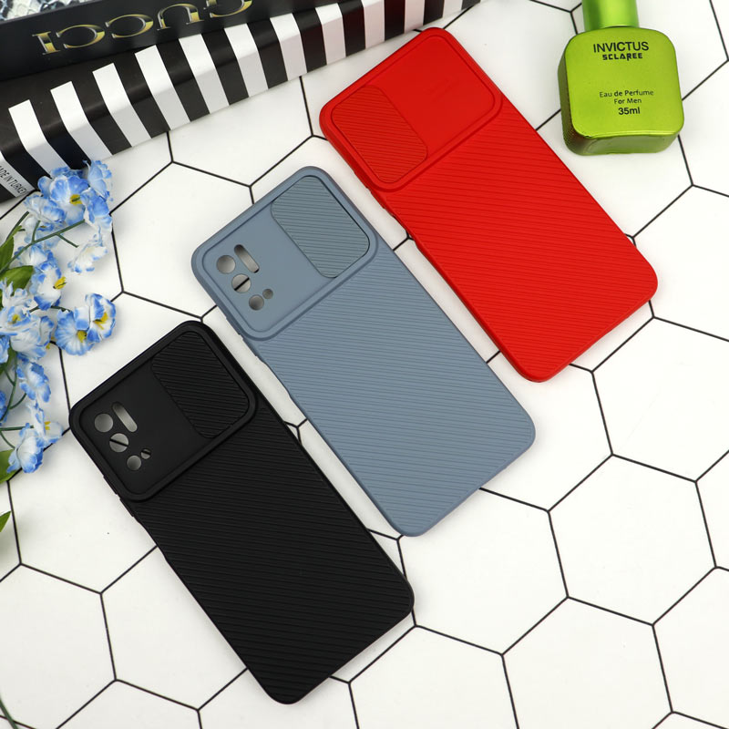 قاب سیلیکونی کبریتی محافظ لنزدار کشویی Xiaomi Poco M3 Pro