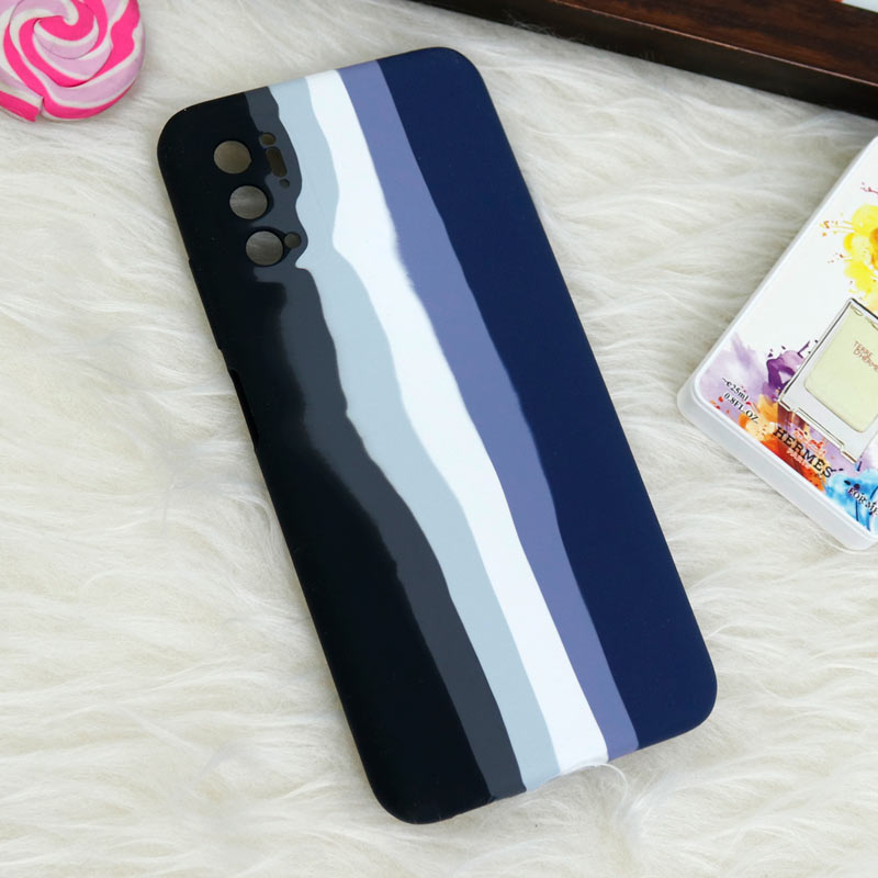قاب سیلیکونی اورجینال رنگین کمانی محافظ لنزدار Xiaomi Poco M3 Pro