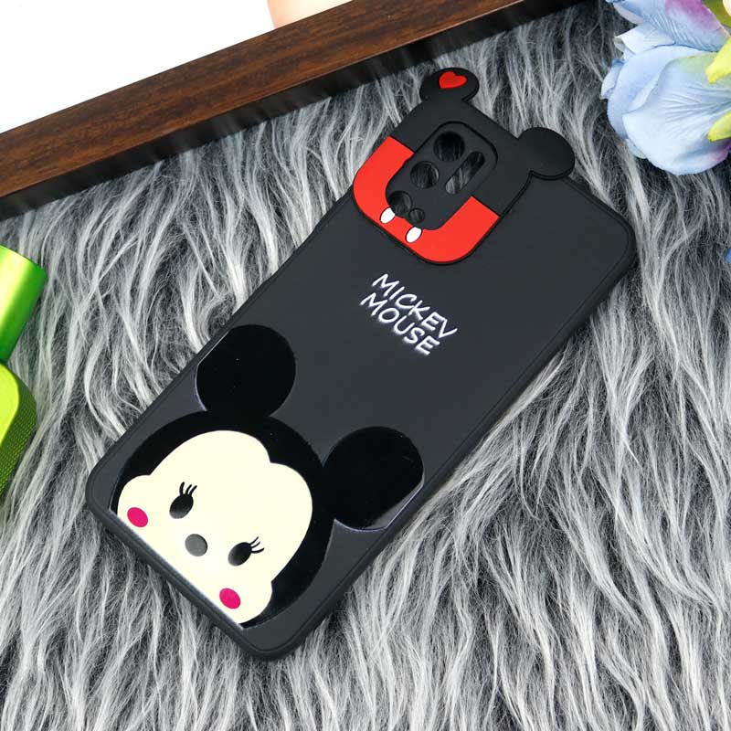 قاب سیلیکونی عروسکی محافظ لنزدار طرح Mickey Mouse شیائومی Xiaomi Poco M3 Pro