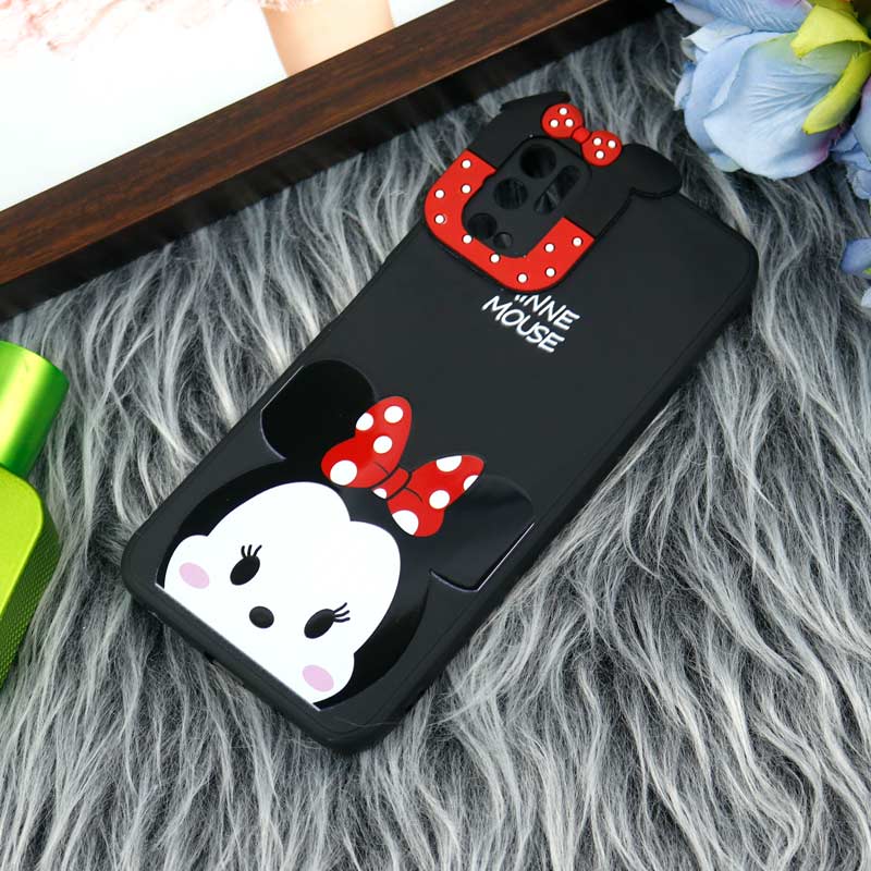 قاب سیلیکونی عروسکی محافظ لنزدار طرح Minnie Mouse شیائومی Xiaomi Poco M3 Pro
