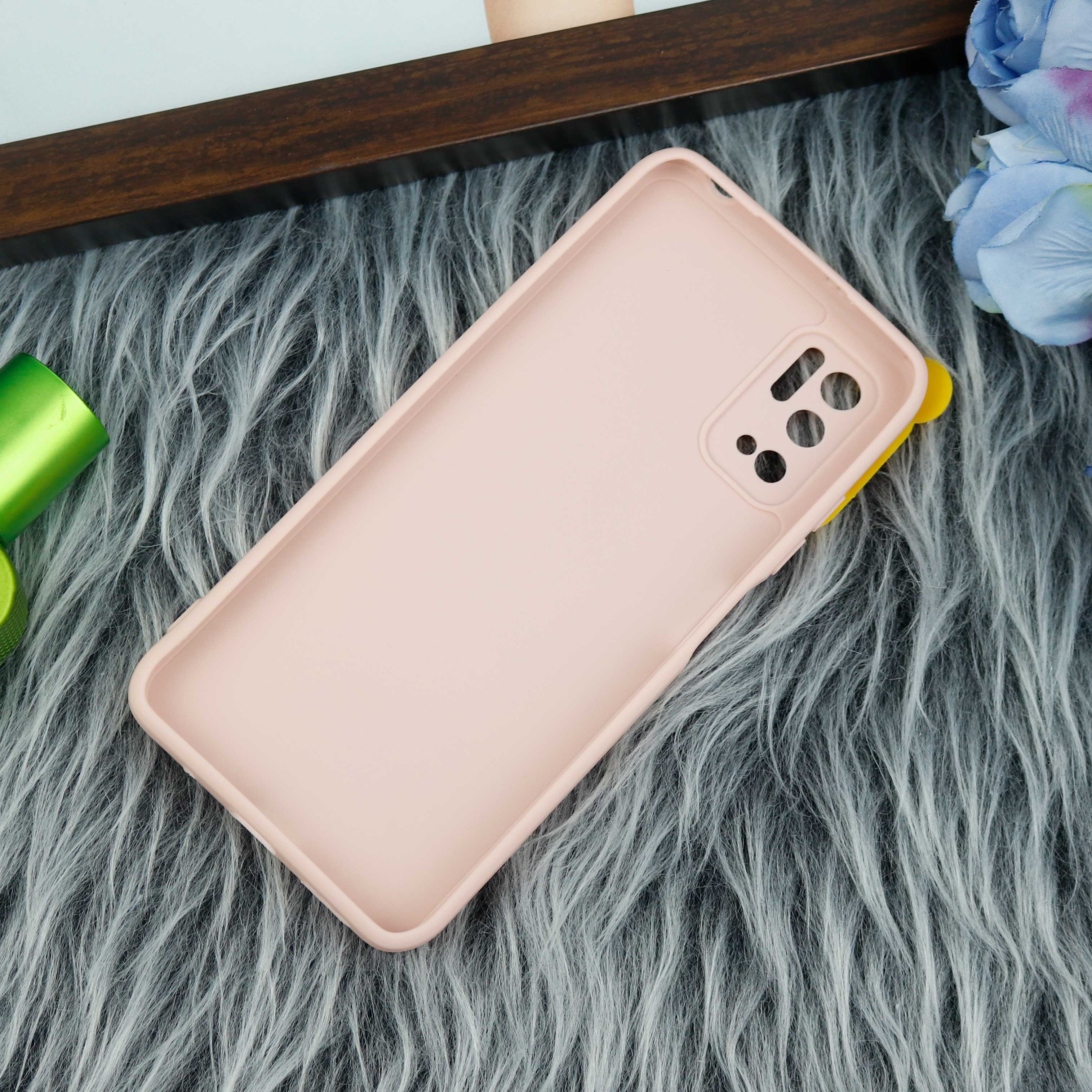 قاب سیلیکونی عروسکی محافظ لنزدار طرح Pooh شیائومی Xiaomi Poco M3 Pro