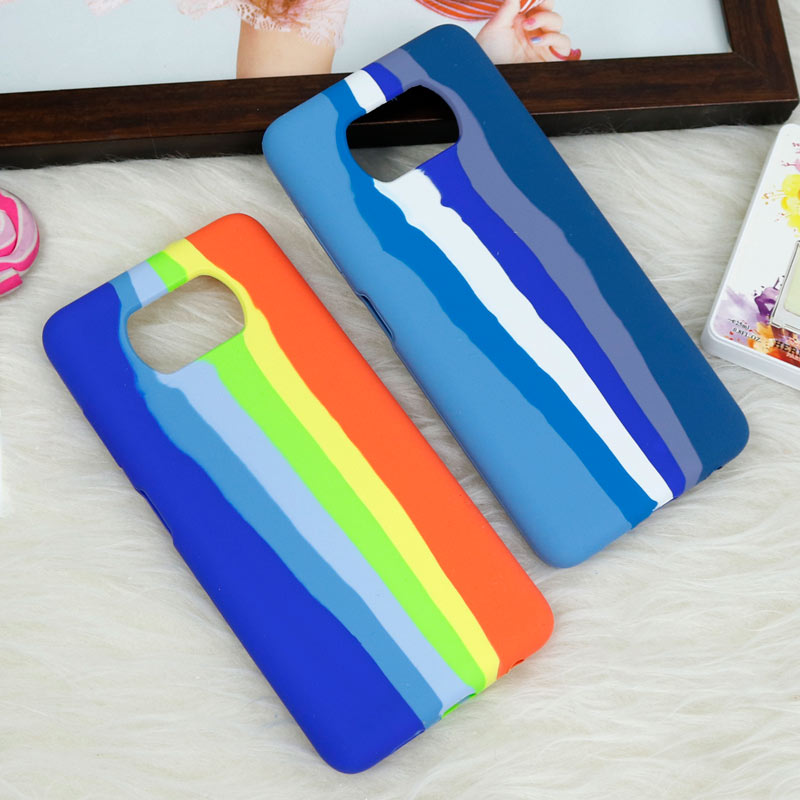 قاب سیلیکونی اورجینال رنگین کمانی Xiaomi Poco X3